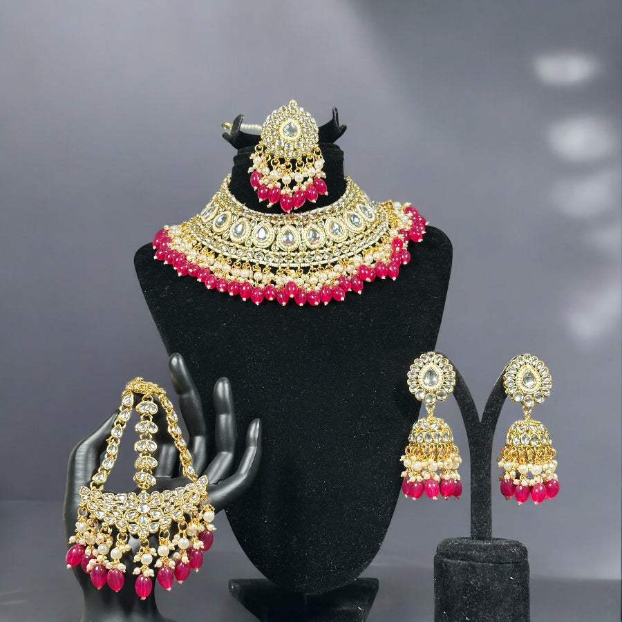 Vintage Style Kundan Bridal Set