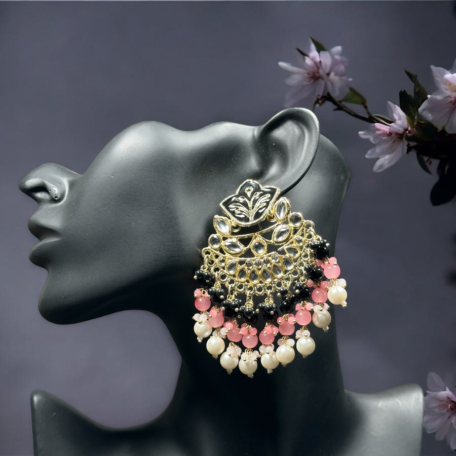 Black Teardrop Jhumka