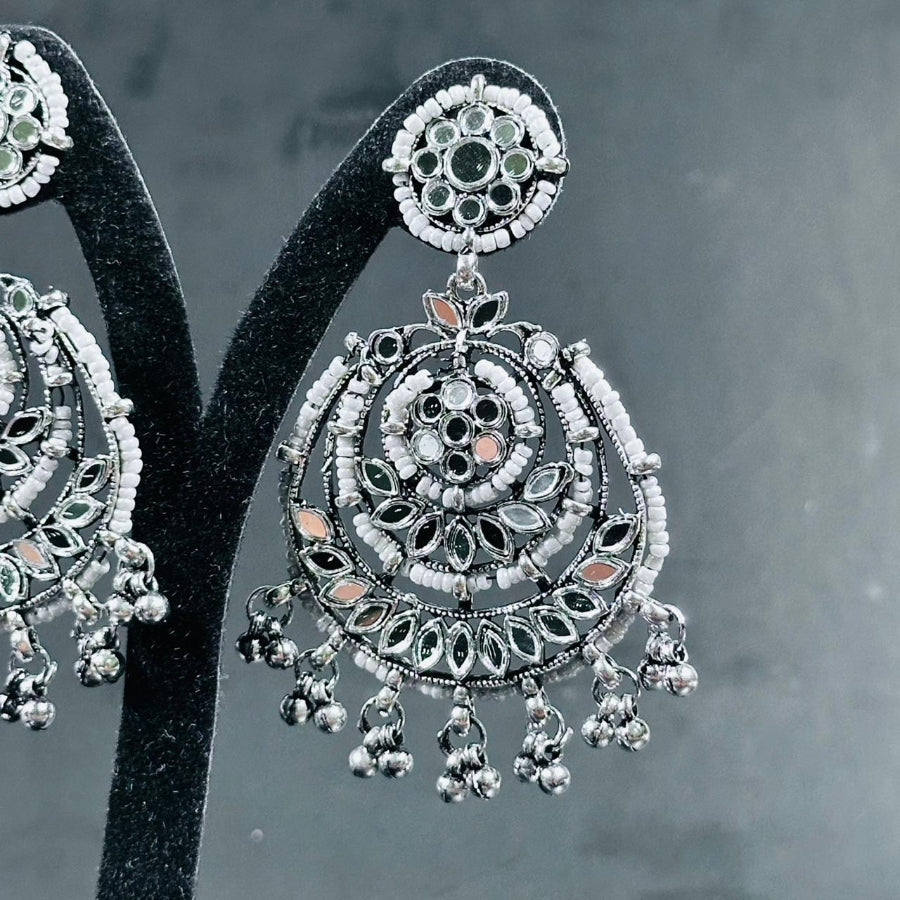 Antique Silver Jhumka