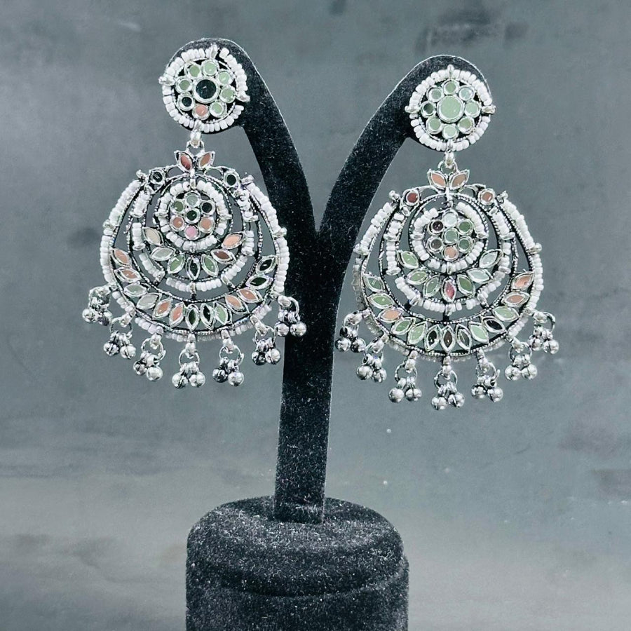 Antique Silver Jhumka