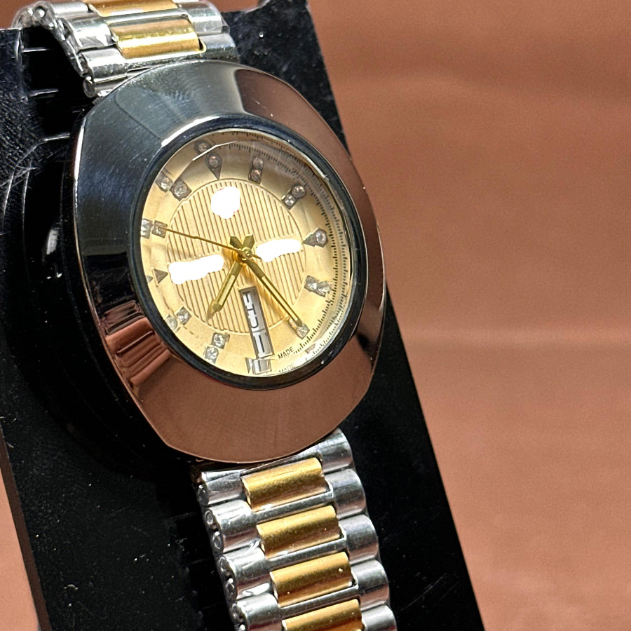 Champagne Diamond Accent Luxury Watch