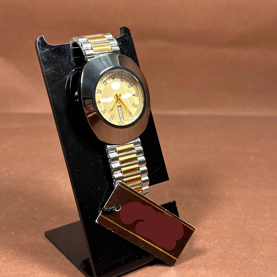Champagne Diamond Accent Luxury Watch