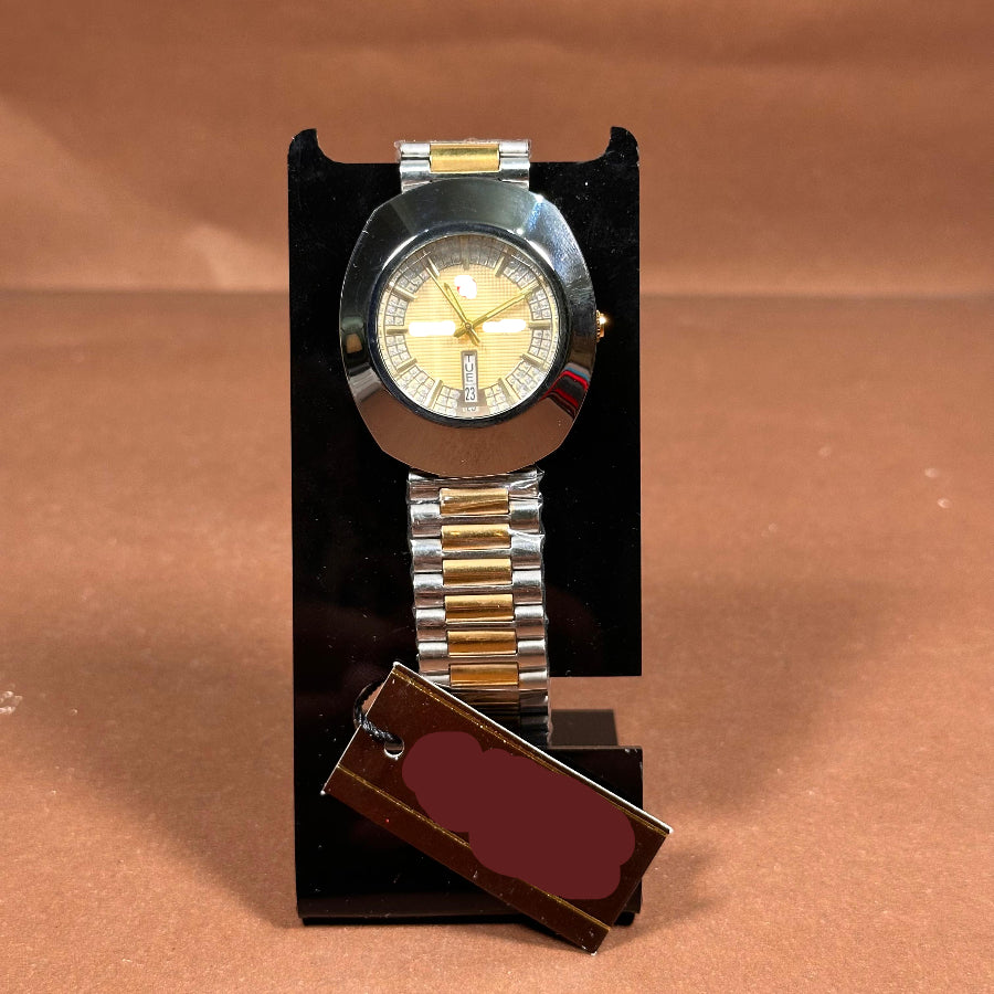 Classic Two-Tone Gold Dial Timepiece