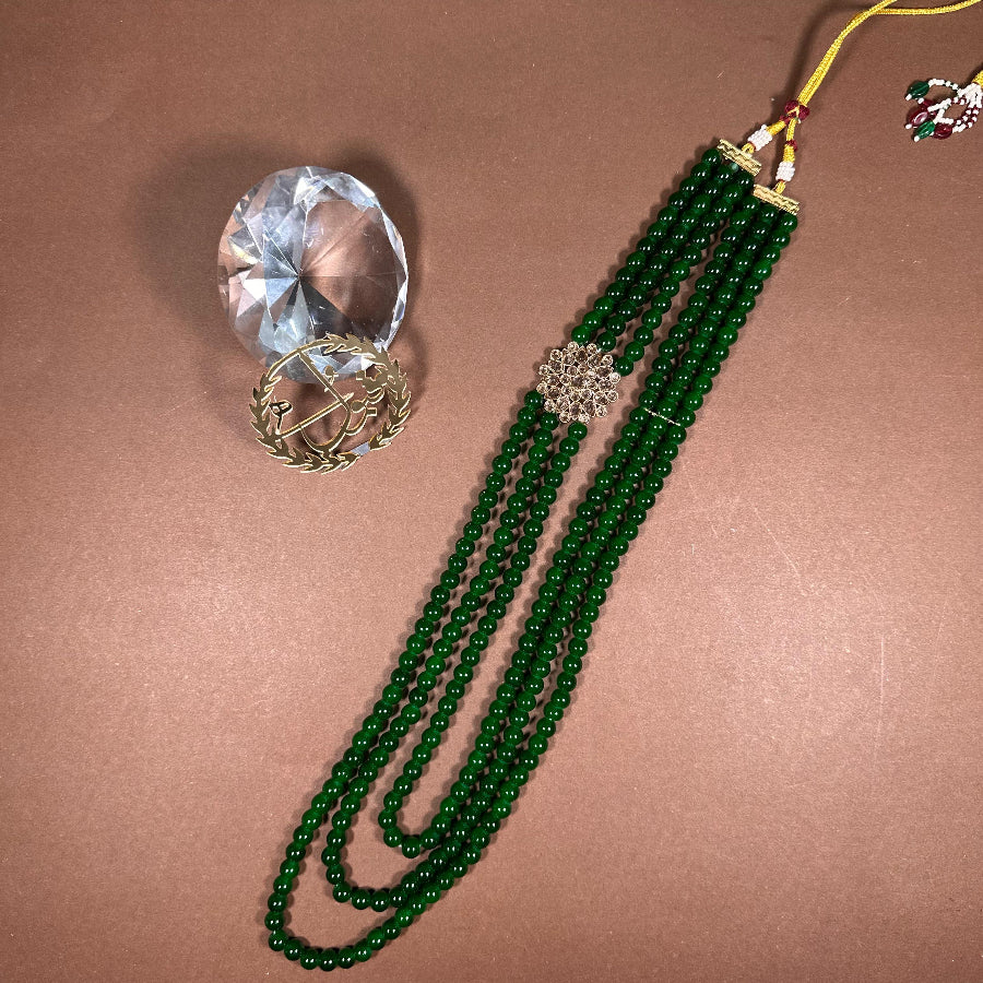 Dulha Mala Nawab Style Green Color