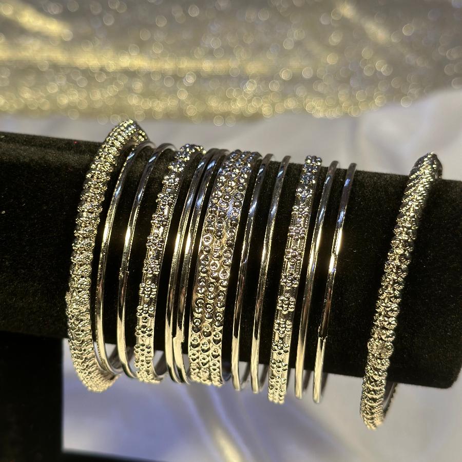Bangles Silver Metal