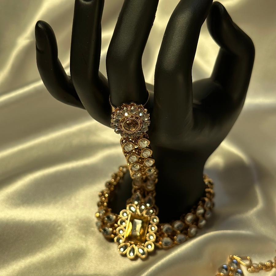 Branded Bridal Jewelry Full Set Gold and White