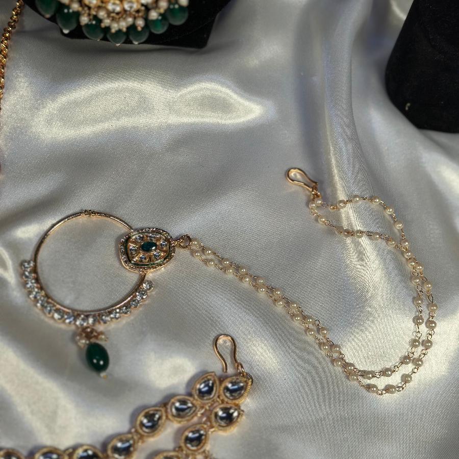 Best Bridal Full Set In Green Color
