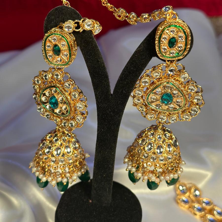 Best Bridal Full Set In Green Color