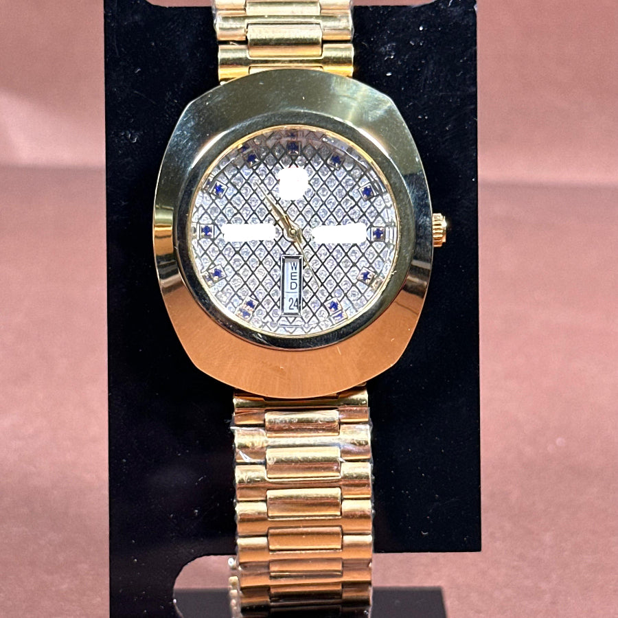 Luxury Gold-Tone Day-Date Wristwatch