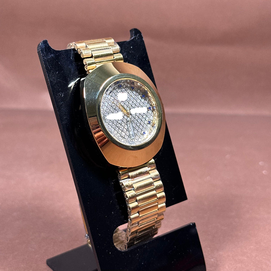 Luxury Gold-Tone Day-Date Wristwatch