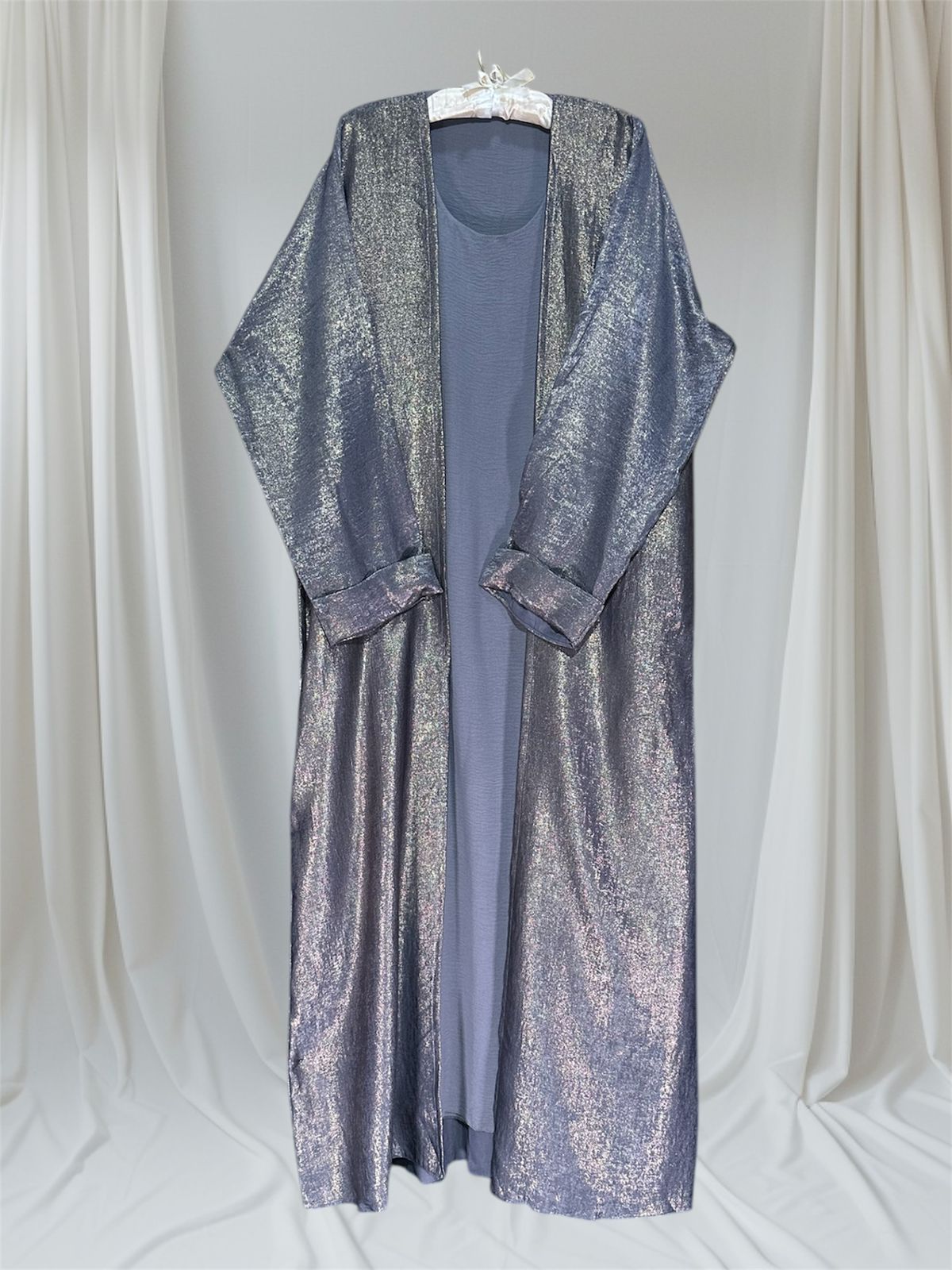 Mahreen Flow Abaya Grey
