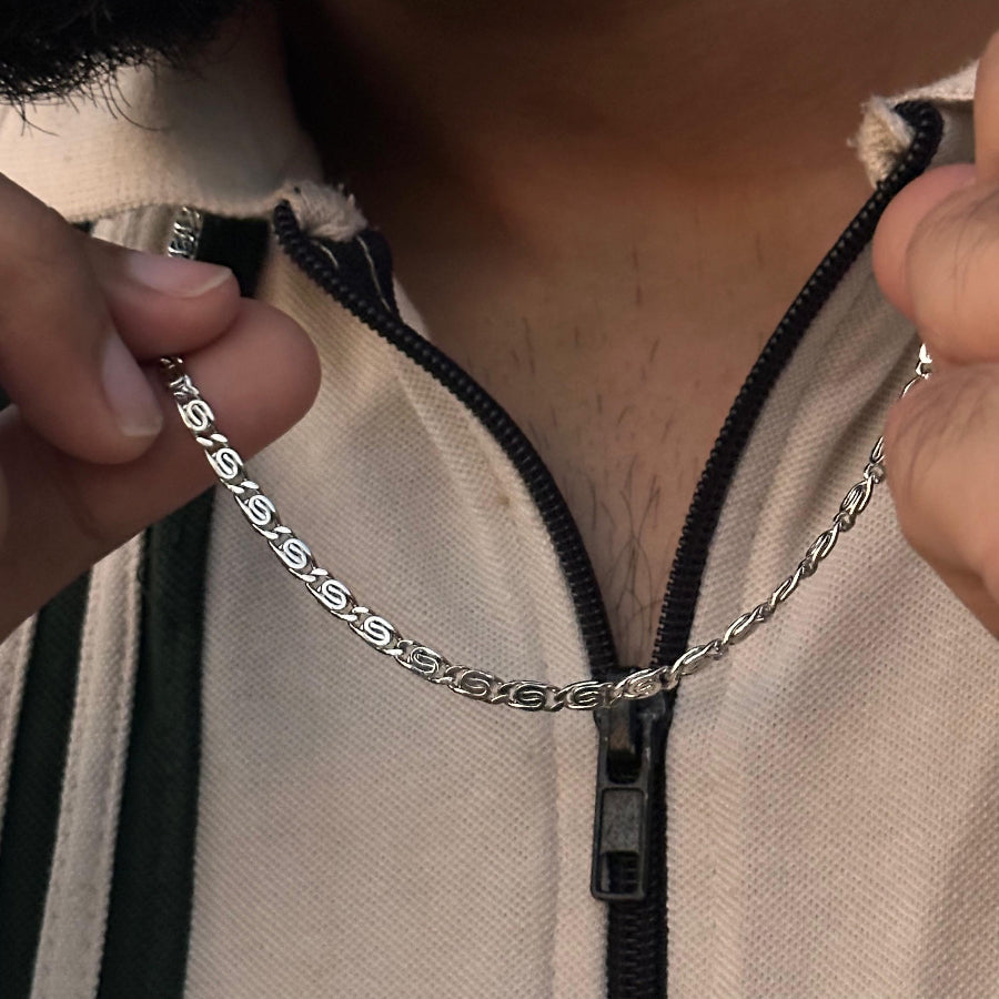 Men's Silver Chain Necklace