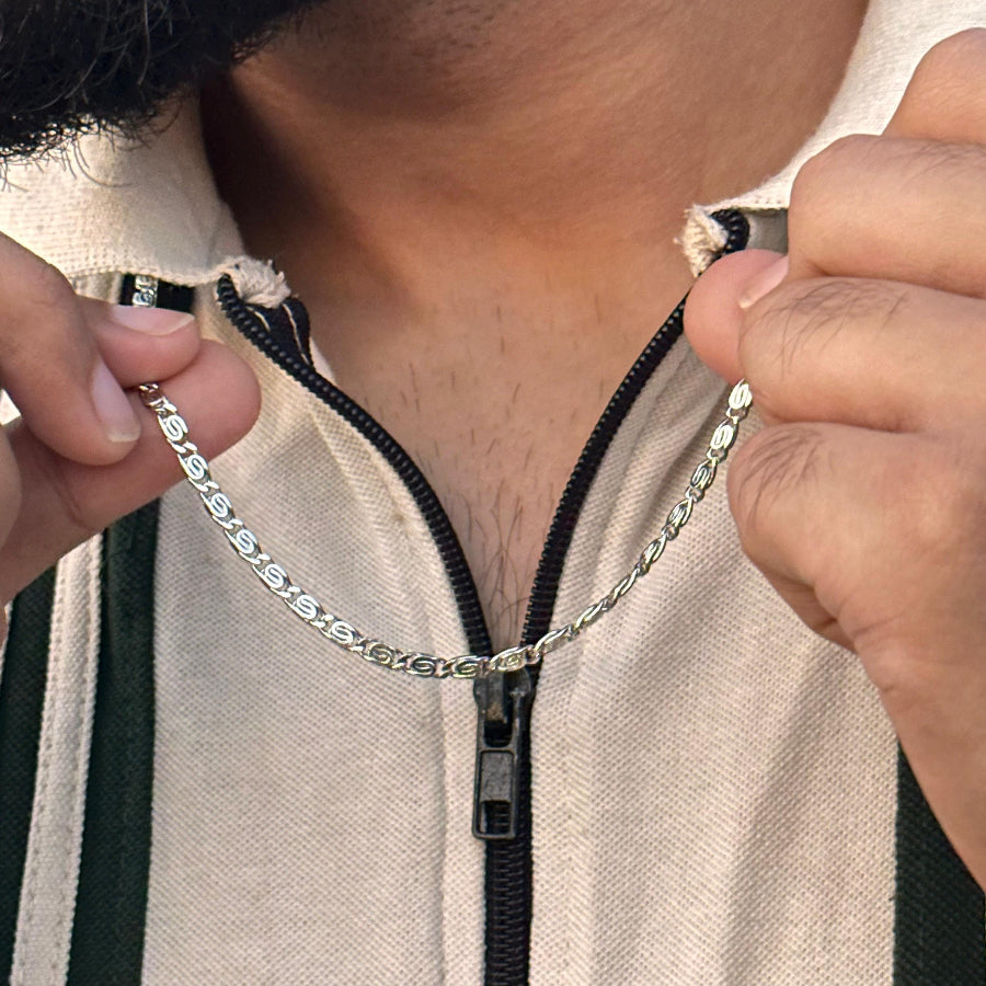 Men's Silver Chain Necklace