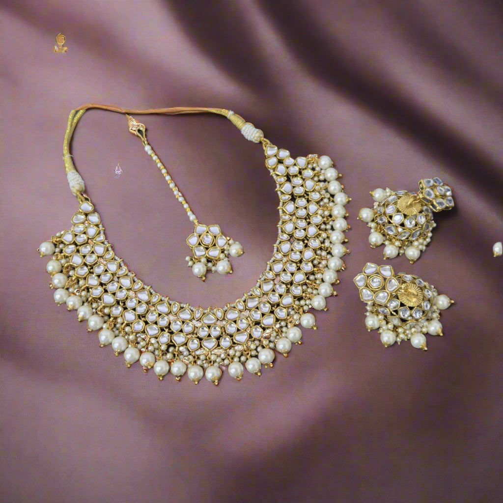 Necklace Set Rang-e-Saahil Kundan