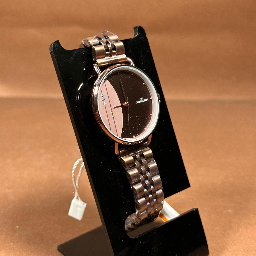 Original Xenlex for Women Watch in Dual Color Brown and Pink