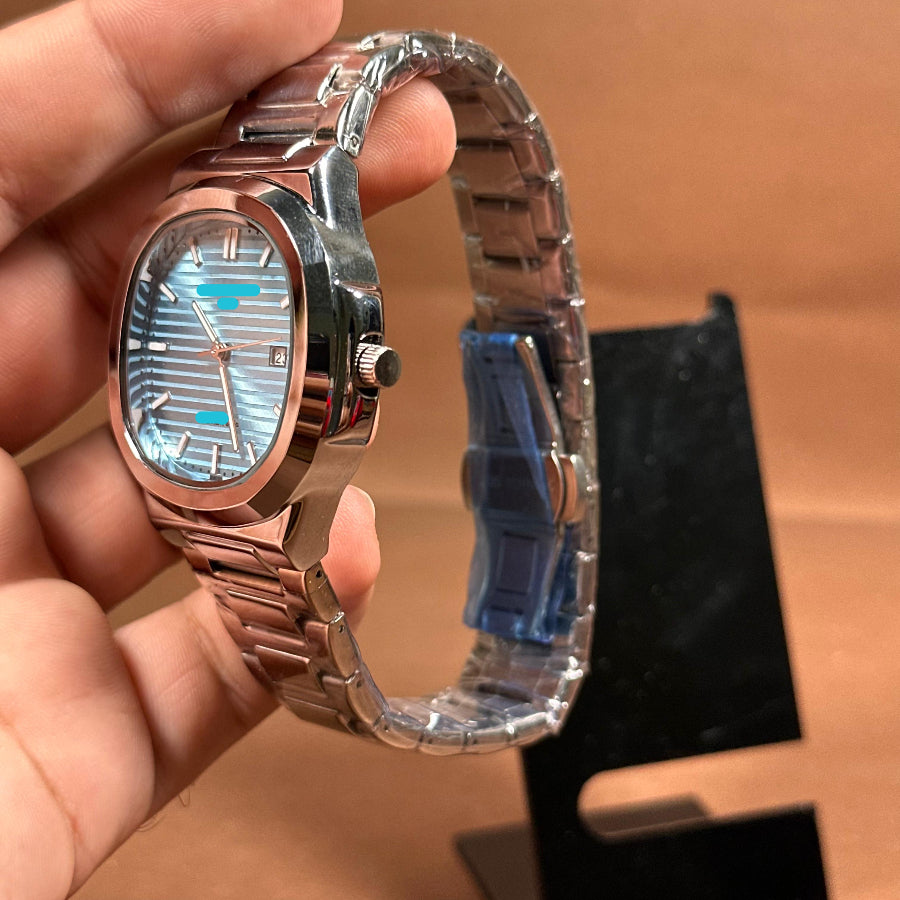 Stylish Quartz Watch with tiffany blue dial
