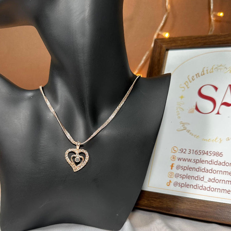 Timeless Love Script Pendant L7
