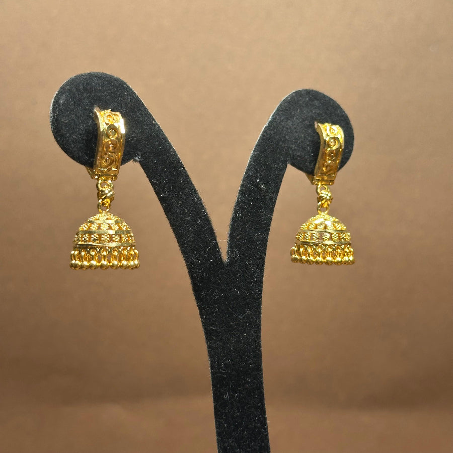 Traditional Gold Plated Hoop Earrings