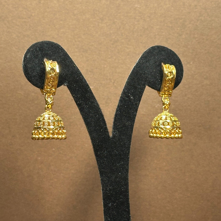Traditional Gold Plated Hoop Earrings