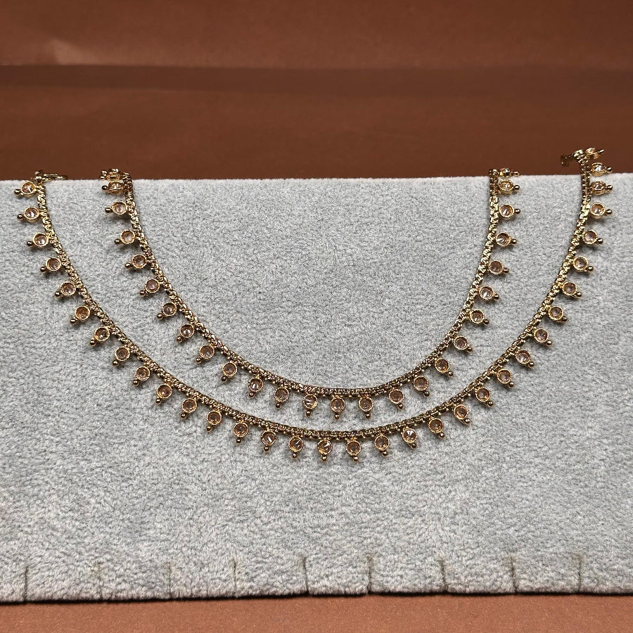 Traditional Silver and Bronze Payal