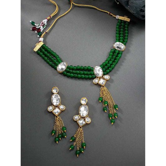 KUNDAN PEARL NECKLACE SET