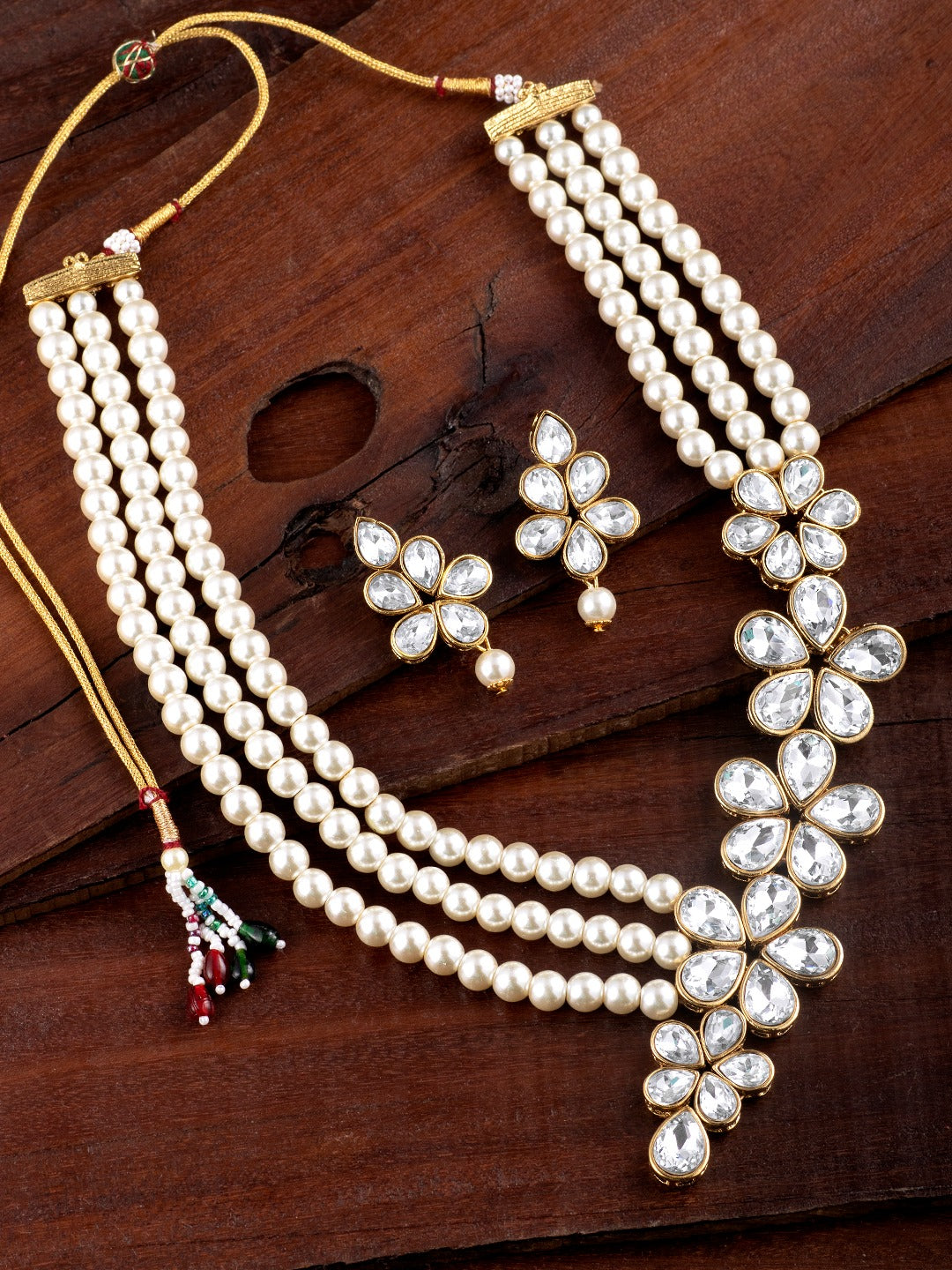 KUNDAN PEARL NECKLACE SET