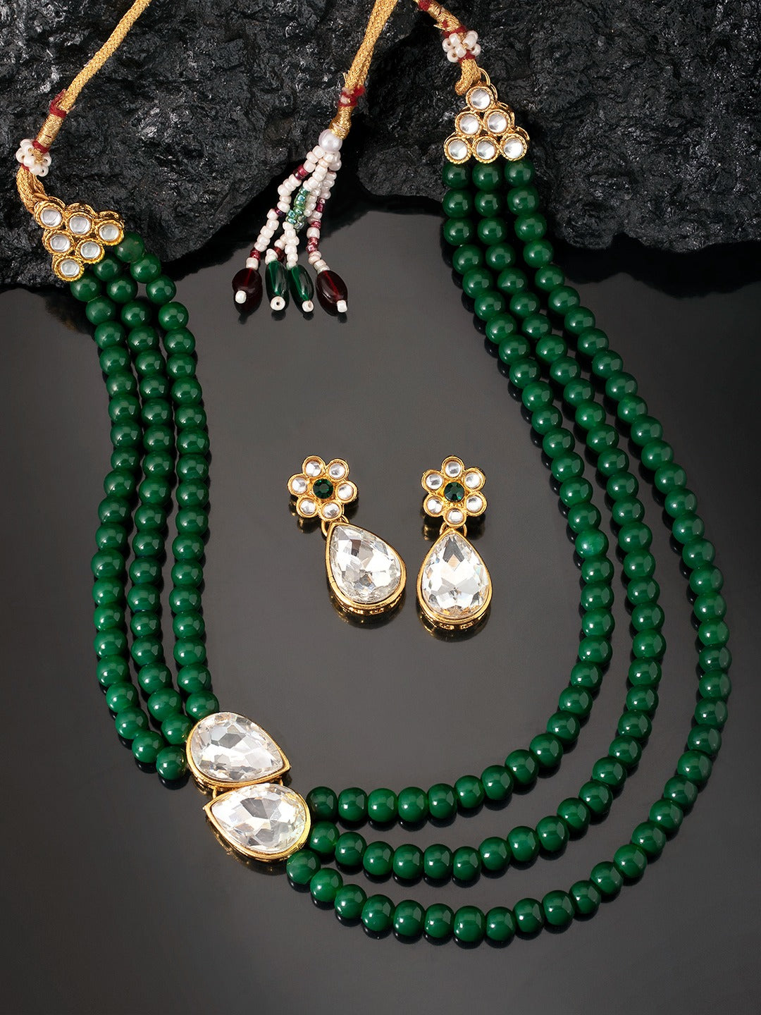 KUNDAN PEARL NECKLACE SET