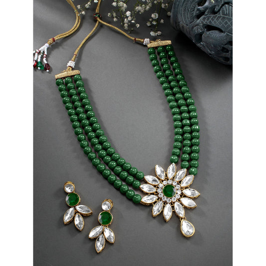 KUNDAN PEARL NECKLACE SET