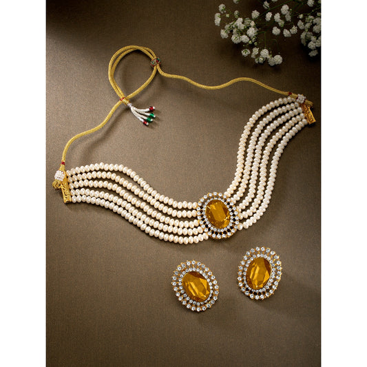 KUNDAN PEARL NECKLACE SET