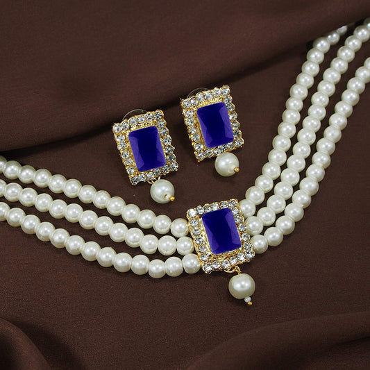 KUNDAN PEARL NECKLACE SET