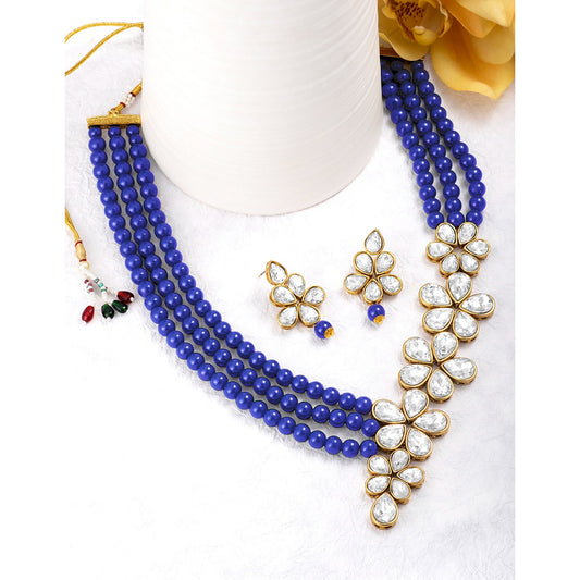 KUNDAN PEARL NECKLACE SET