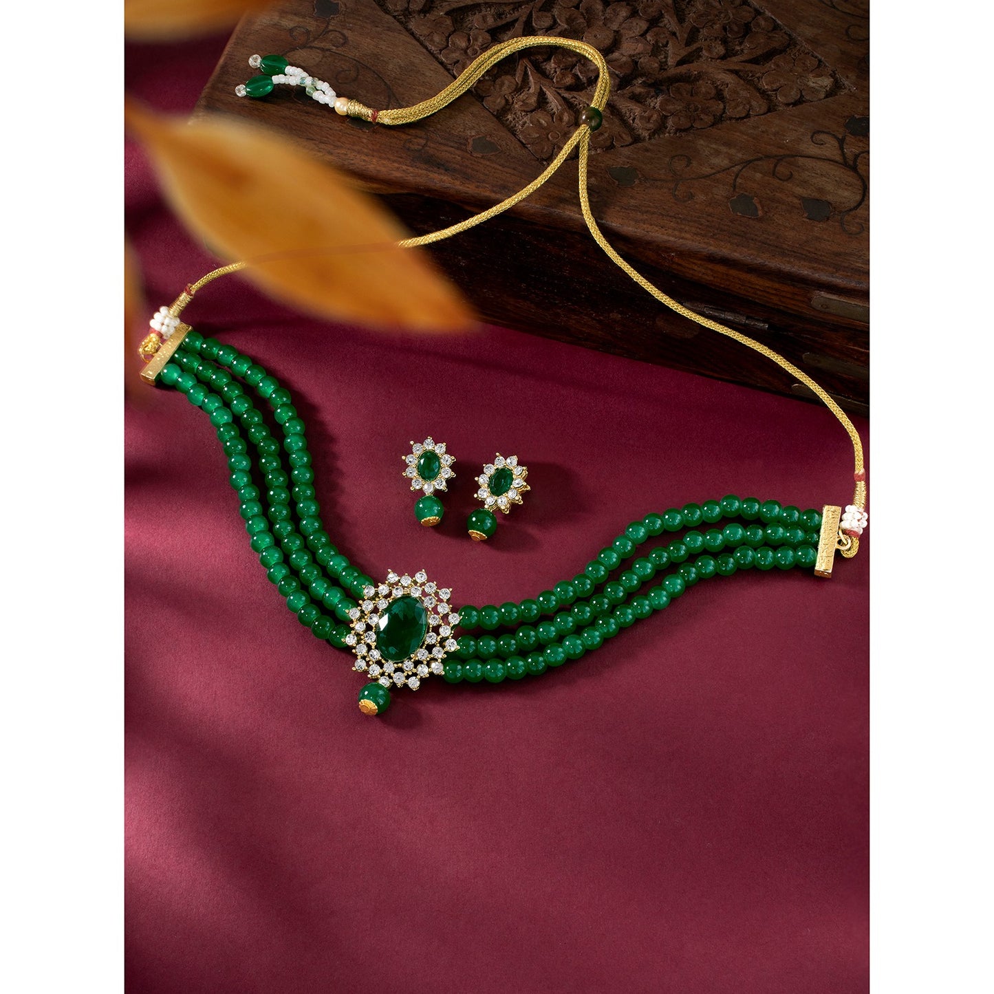 KUNDAN PEARL NECKLACE SET