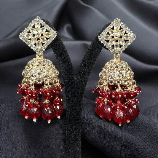 Kundan Chandelier Earrings