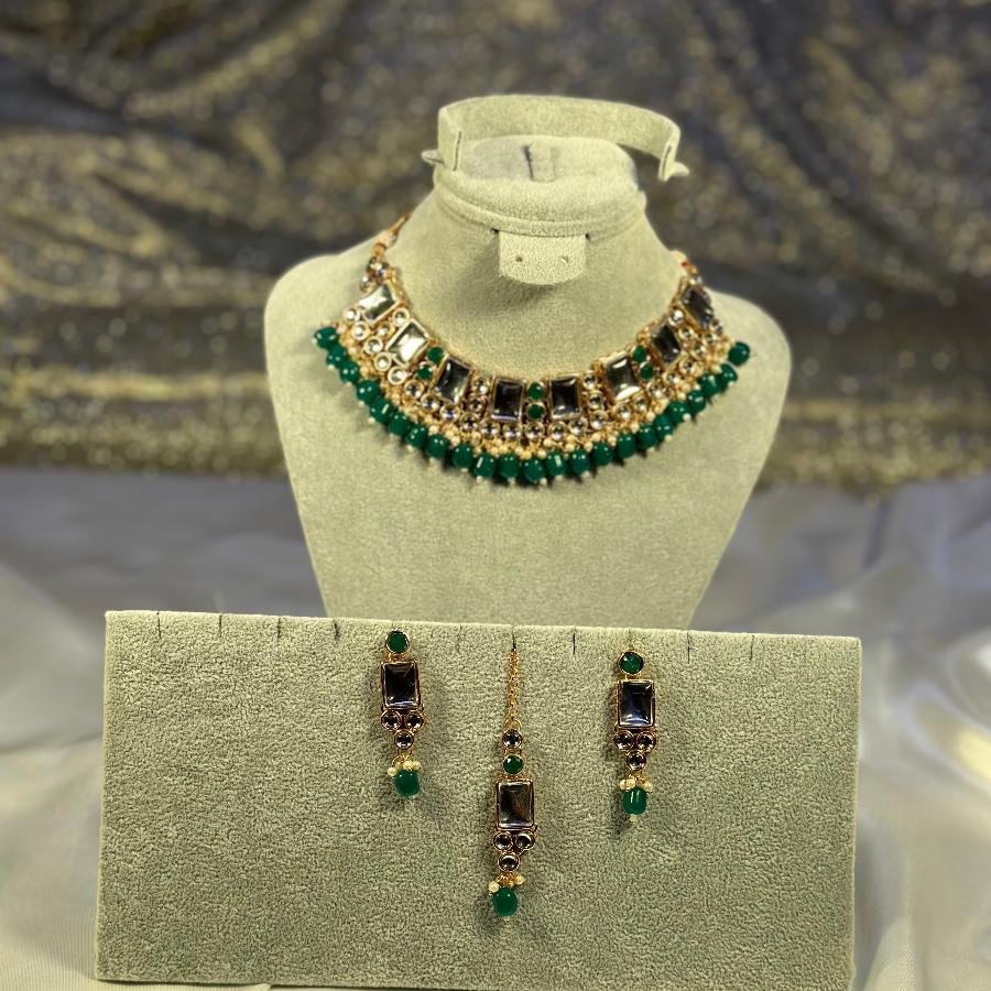 Kunda Necklace Set Green