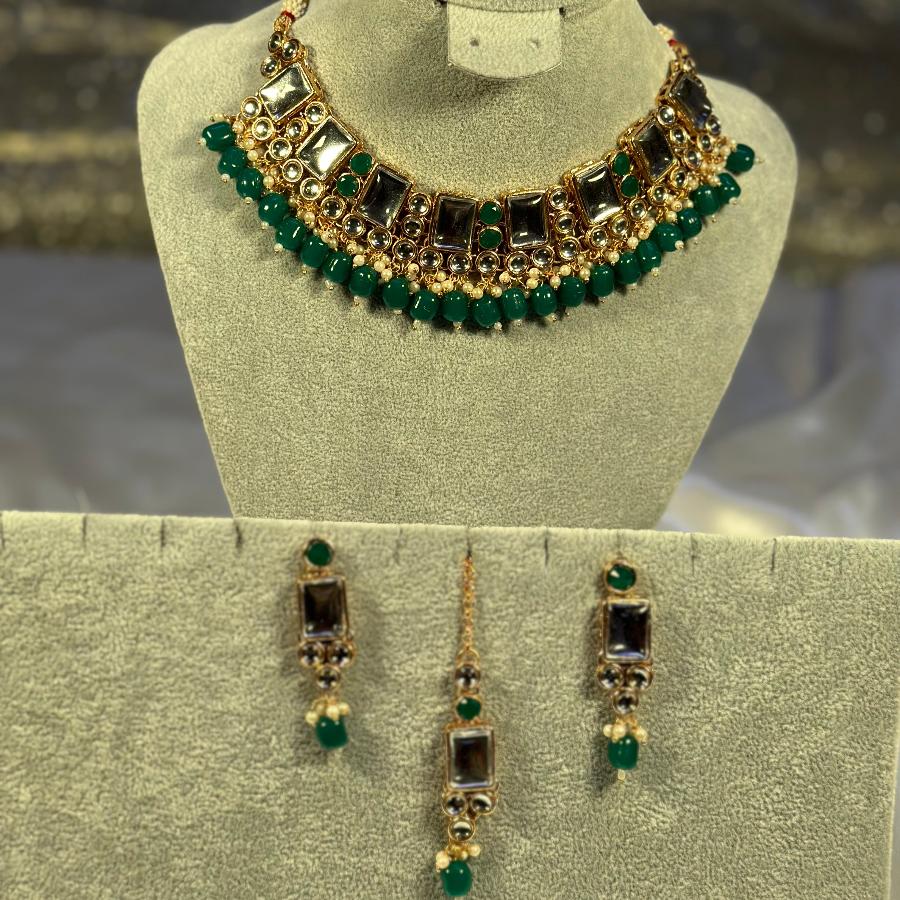 Kunda Necklace Set Green