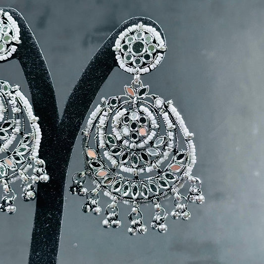 Antique Silver Jhumka