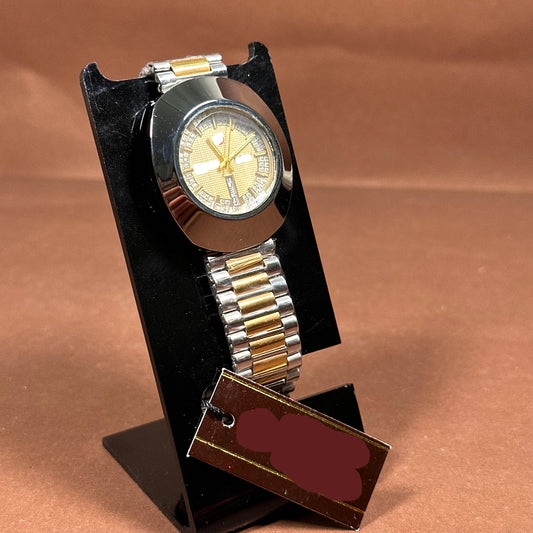 Classic Two-Tone Gold Dial Timepiece