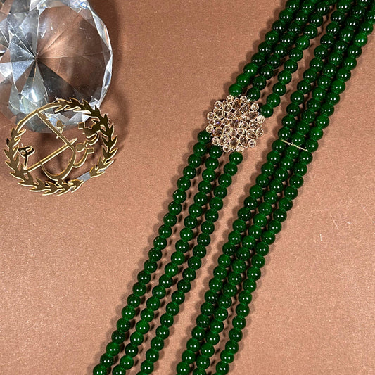 Dulha Mala Nawab Style Green Color