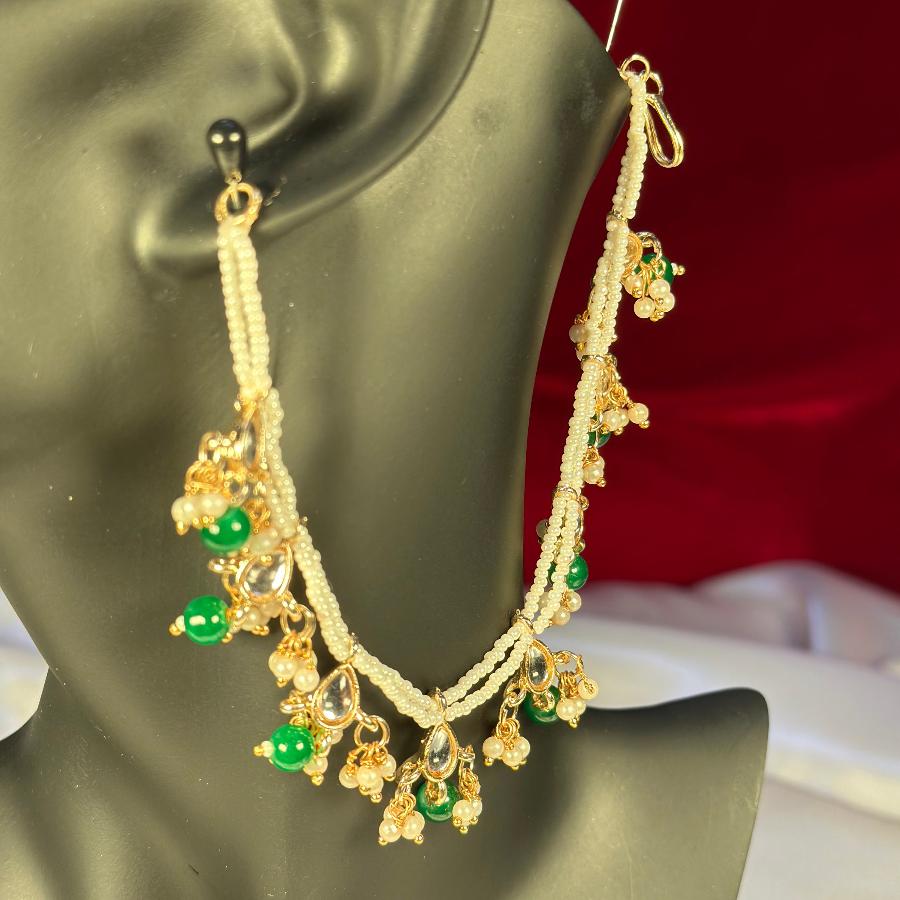 Bridal Kundan Saharay Green