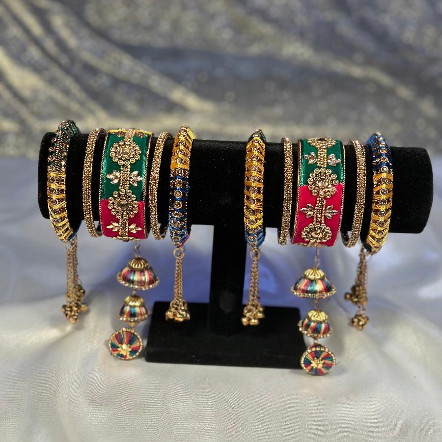 Bangles Hand Work Embroidery Multicolor