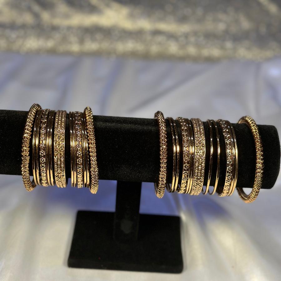 Metal Bangles Silver Bronze