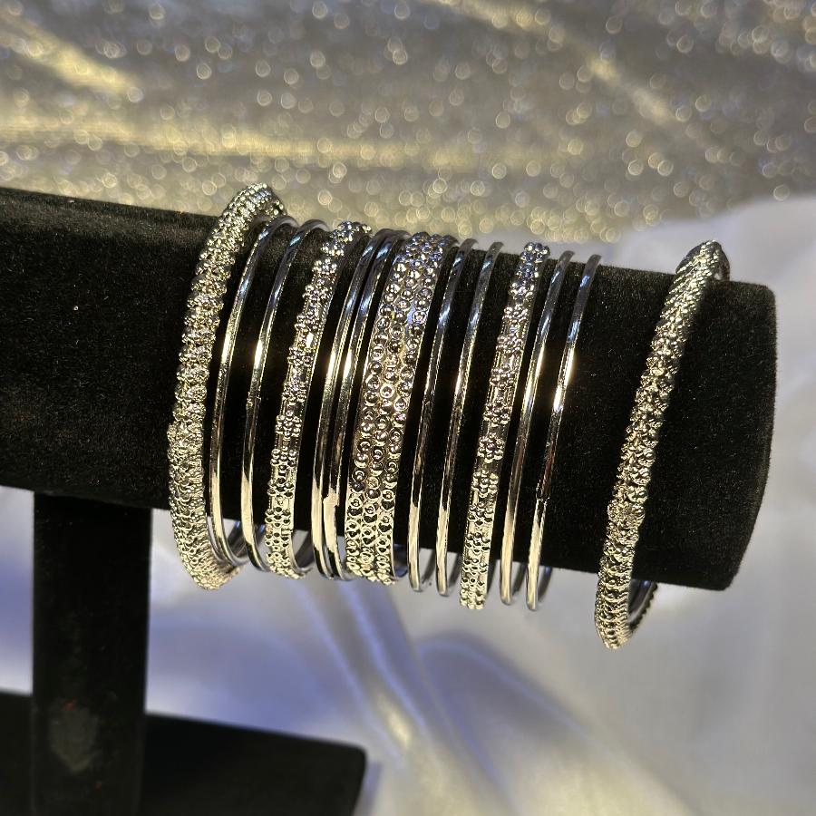 Bangles Silver Metal