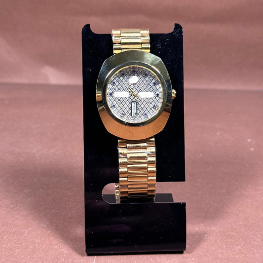 Luxury Gold-Tone Day-Date Wristwatch
