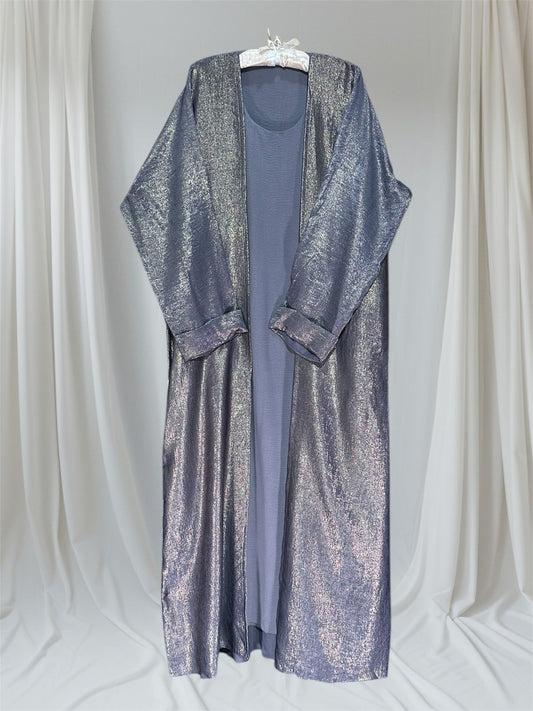 Mahreen Flow Abaya Grey
