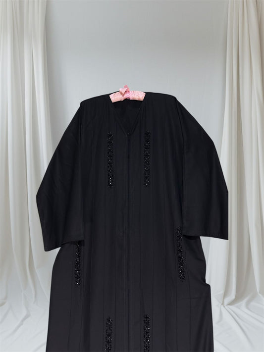 Meherbaan Classic Abaya With Stone Work