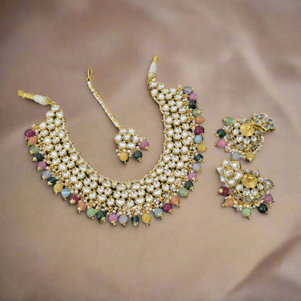 Necklace Set Rang-e-Saahil Kundan