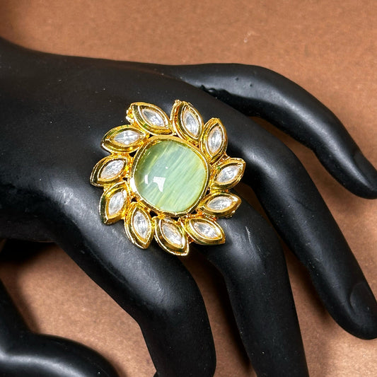 Sada Bahar Kundan Ring R7