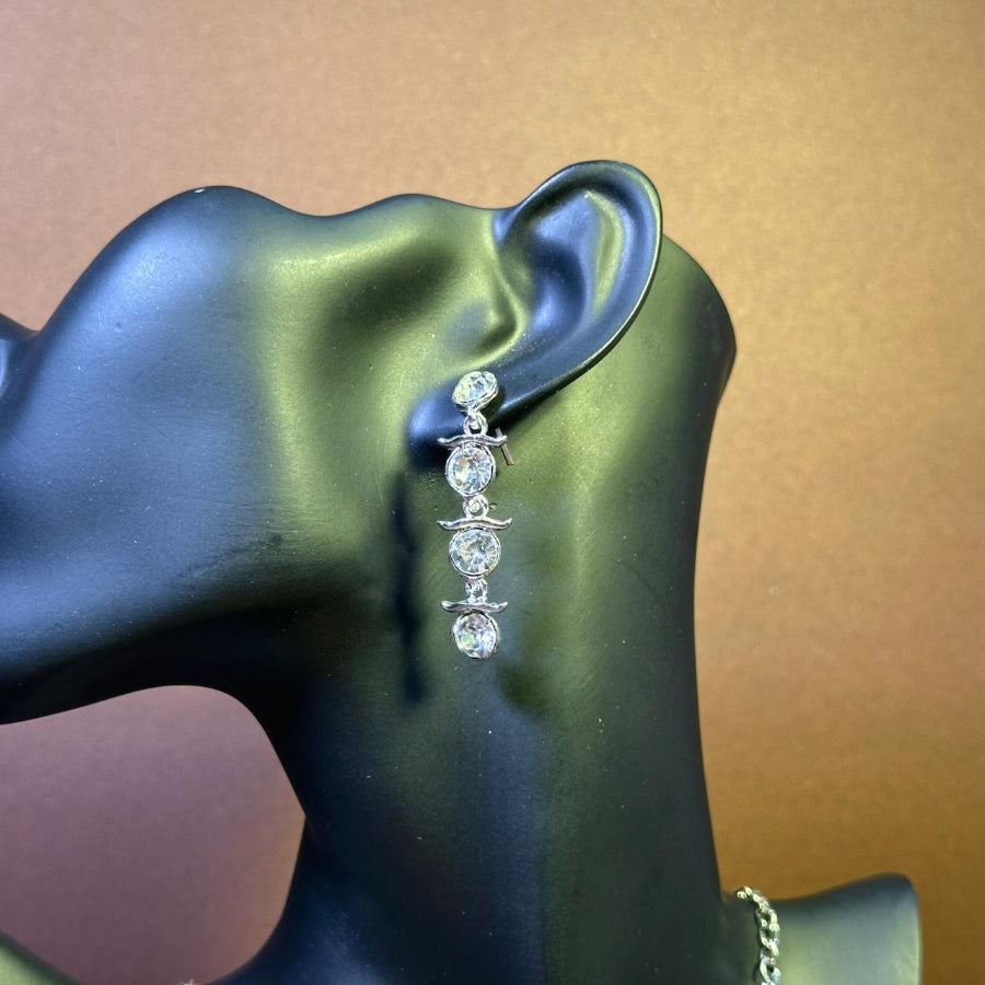 Starlight Silver Charm Necklace set