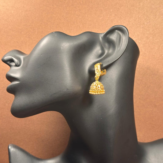 Traditional Gold Plated Hoop Earrings