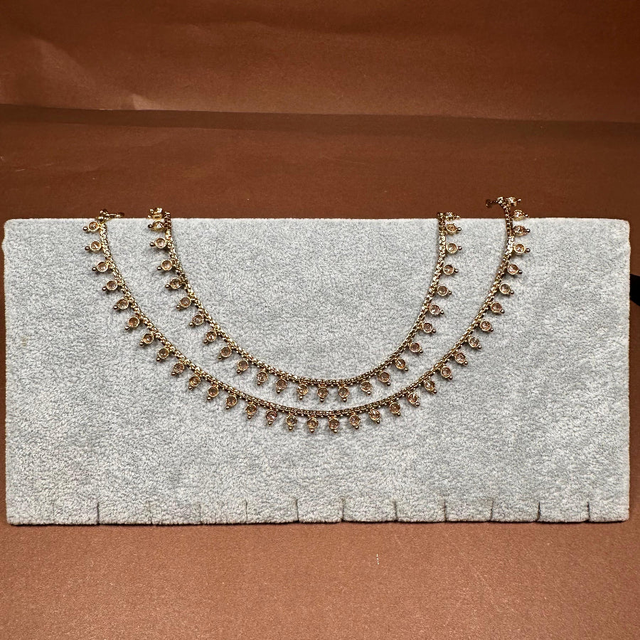 Traditional Silver and Bronze Payal